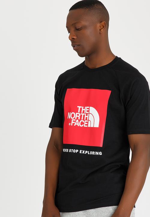 DNU - The North Face - Raglan Red Box Tee Black