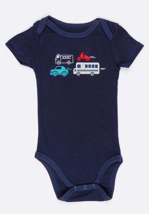 Pop Candy - Printed Bodysuit Navy
