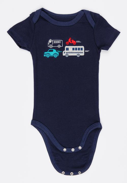 Pop Candy - Printed Bodysuit Navy