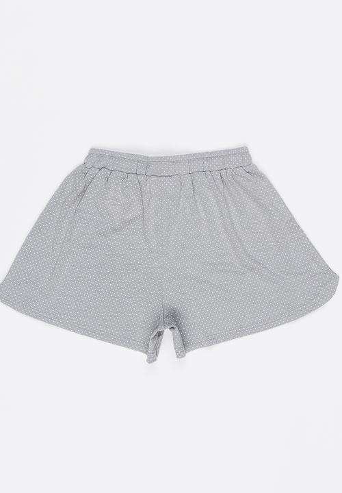 Rebel Republic - Pyjama Shorts Grey