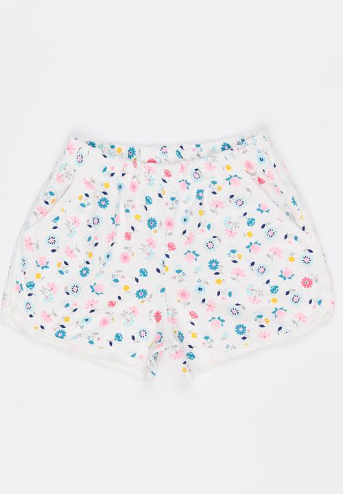 Pop Candy - Printed Shorts White