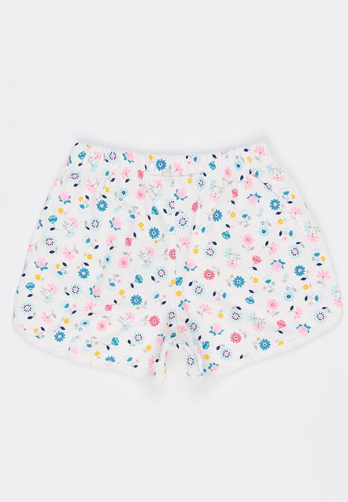 Pop Candy - Printed Shorts White