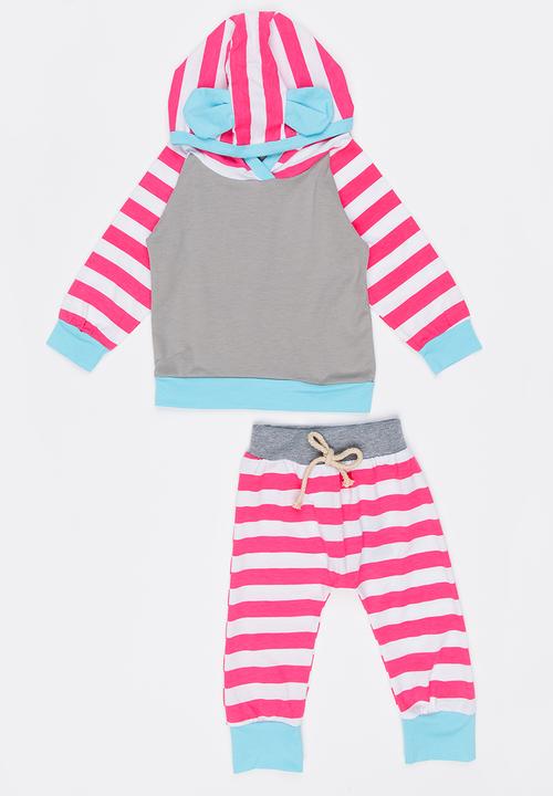 Pop Candy - Hoodie and Jogger Set Mid Pink