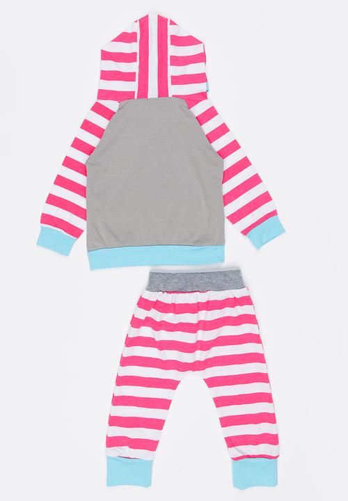 Pop Candy - Hoodie and Jogger Set Mid Pink