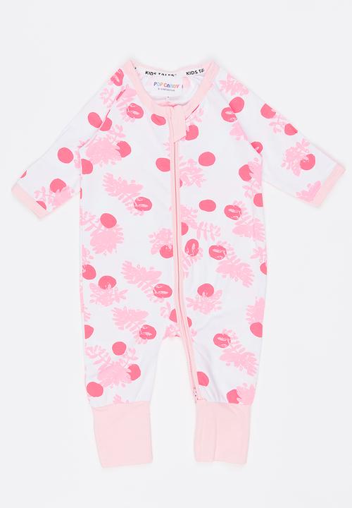 Pop Candy - Printed Full Bodysuit Mid Pink