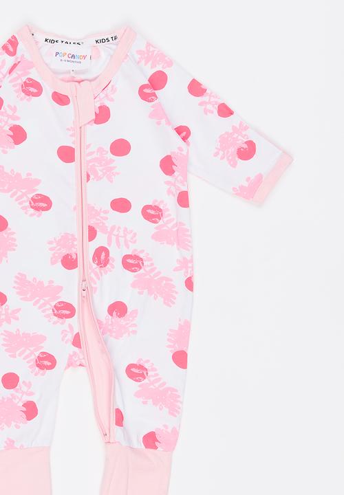 Pop Candy - Printed Full Bodysuit Mid Pink