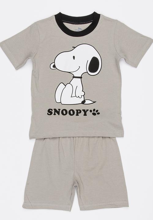 Pop Candy - Printed PJ Set Grey