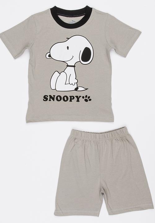 Pop Candy - Printed PJ Set Grey