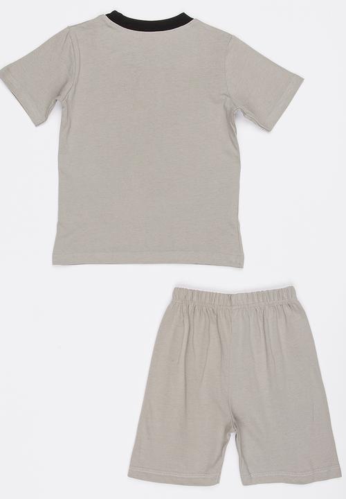 Pop Candy - Printed PJ Set Grey