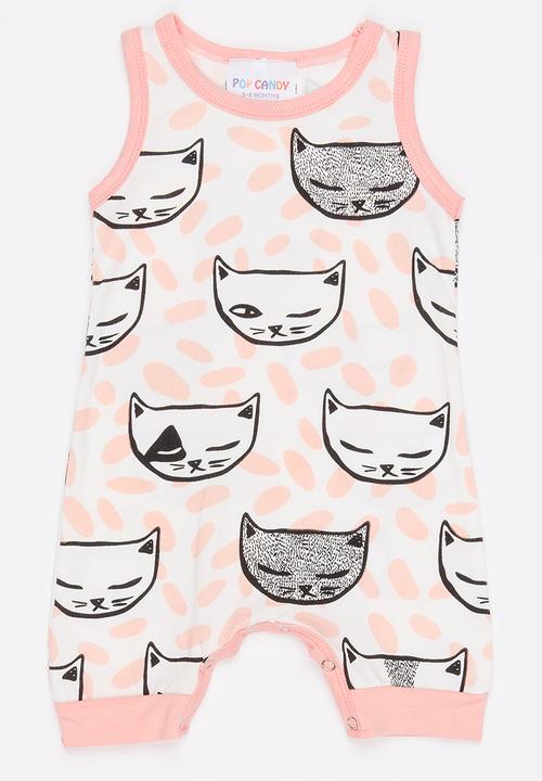 Pop Candy - Sleeveless Romper Mid Pink