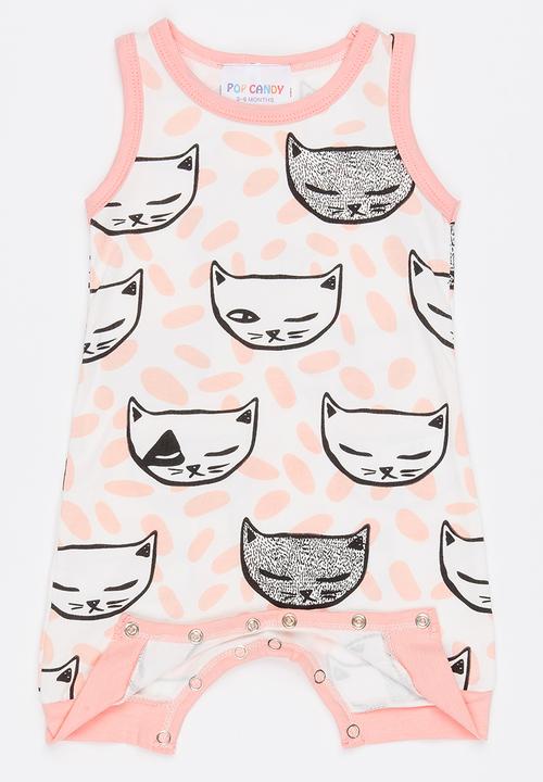 Pop Candy - Sleeveless Romper Mid Pink