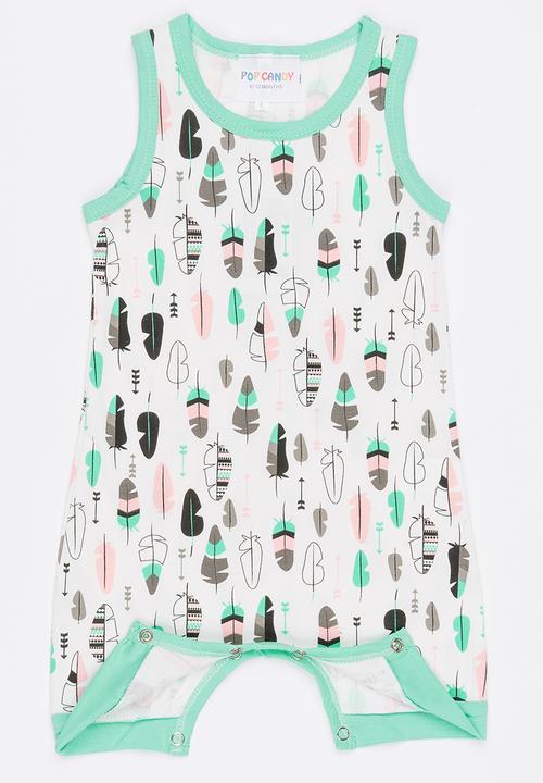 Pop Candy - Sleeveless Rompers Mint