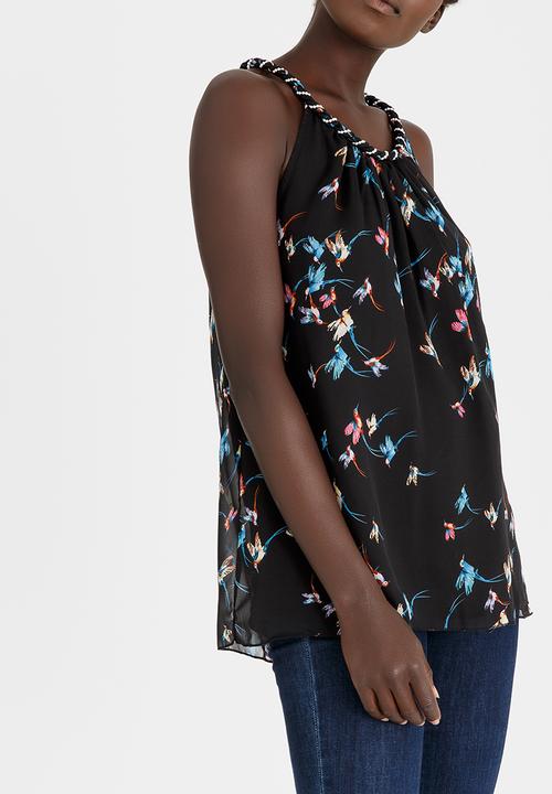 cath.nic - Susan Printed Top Black