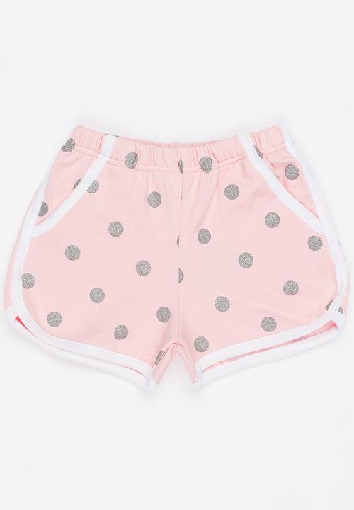 Pop Candy - Printed Shorts Mid Pink