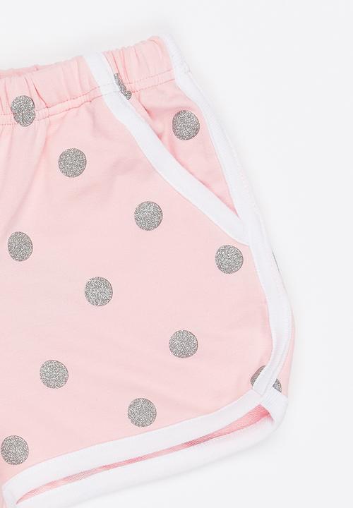 Pop Candy - Printed Shorts Mid Pink