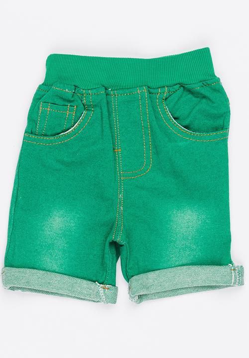 Pop Candy - Ribbed Shorts Green