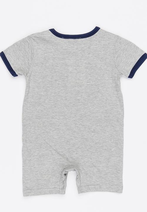 Pop Candy - Dino Romper Grey