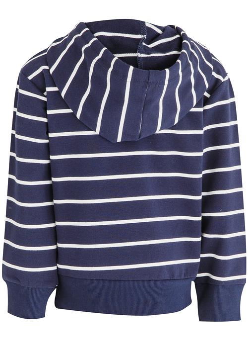 Pop Candy - Striped Hoodie Navy