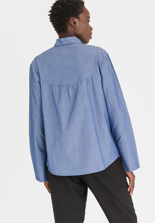Somerset Jane - Blair Collar Shirt Mid Blue