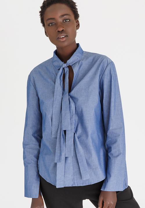 Somerset Jane - Blair Collar Shirt Mid Blue