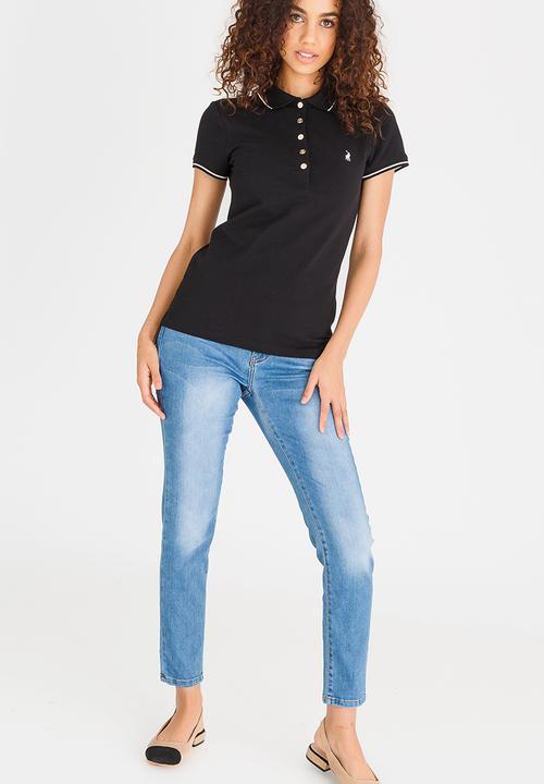 POLO - Charlie Short Sleeve Golfer Black