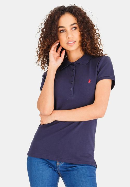 POLO - Margot  Short Sleeve Pony Golfer Navy