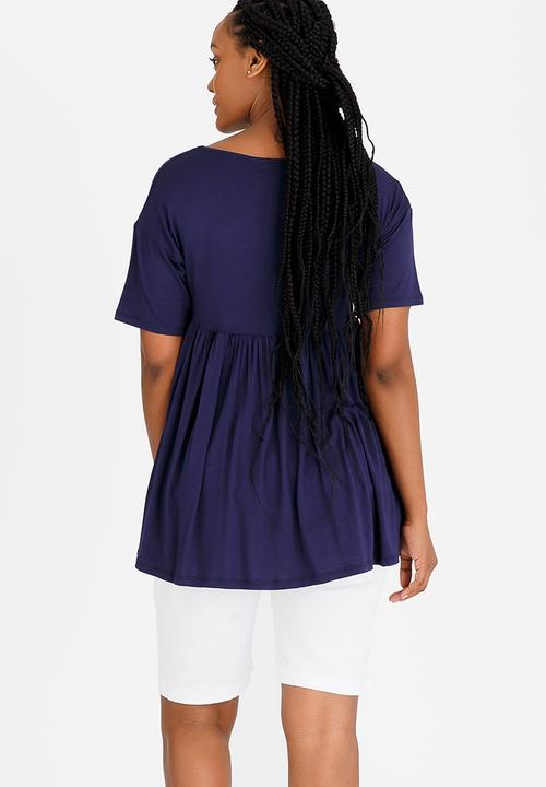 edit Maternity - Empire Line T-Shirt Navy