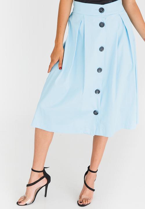 STYLE REPUBLIC - Fit and Flare Skirt Pale Blue