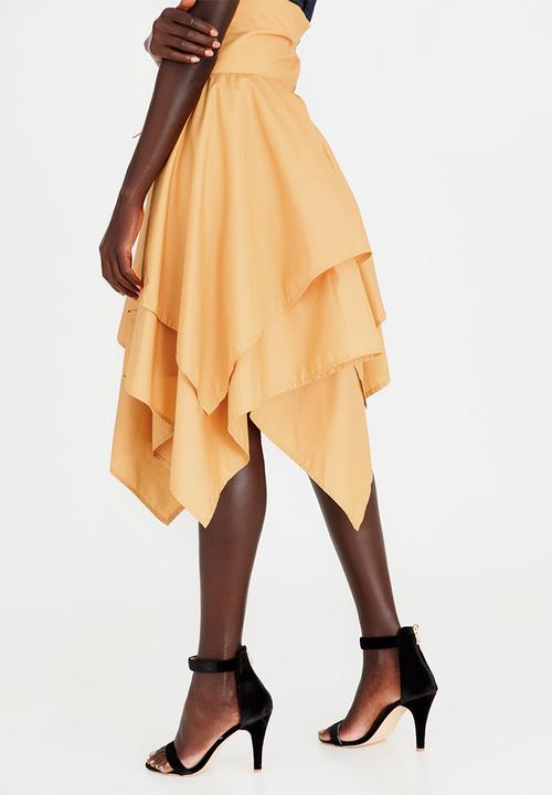 Sober - Victoria High-Waist Corset Skirt Gold