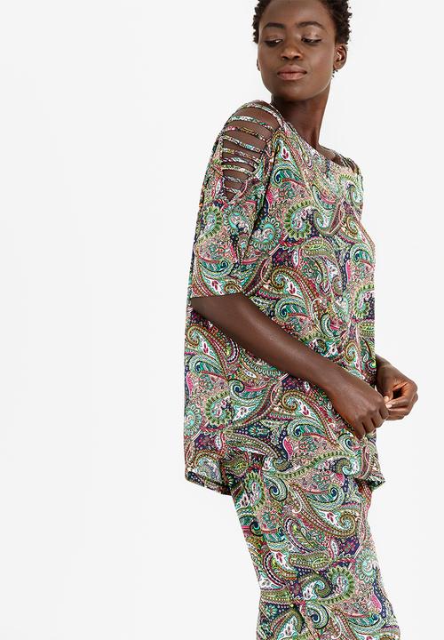 Slick - Pam Multi Strap Top Multi-colour