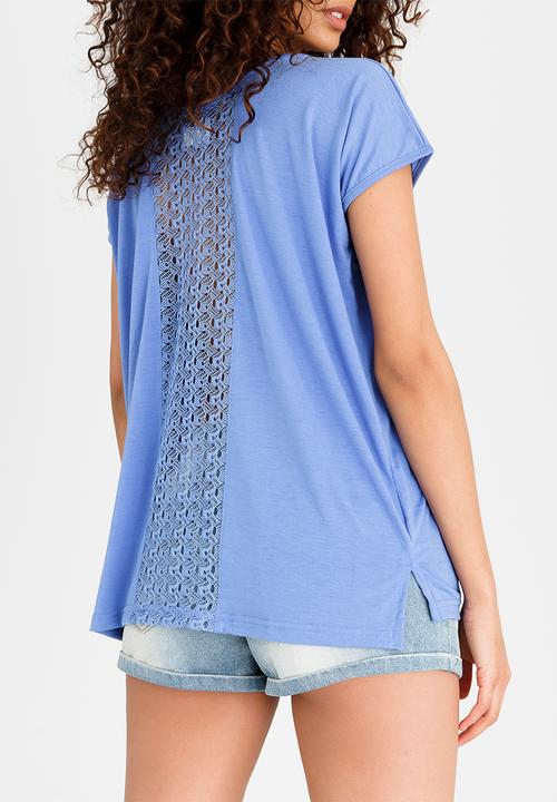 Lizzy - Tavia Ladies Basic Tee Blue