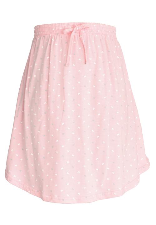 Rebel Republic - Knee Length Printed Knit Skirt Mid Pink