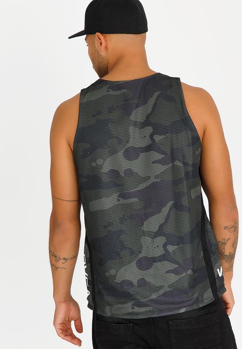 RVCA - Bruce Sport Tank Khaki Green