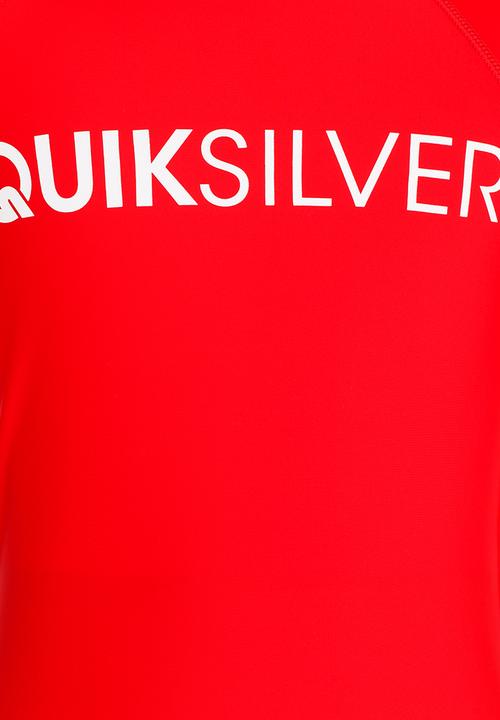 Quiksilver - Natural Protection Boys Rashie Red