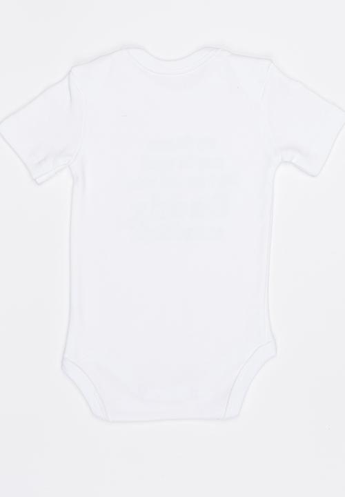 Funky Shop - Slogan Baby Grow White
