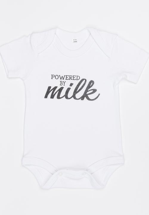 Funky Shop - Slogan Baby Grow White