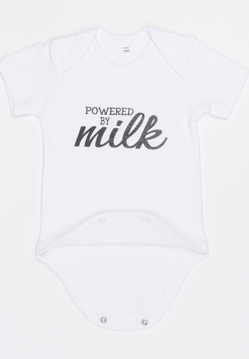 Funky Shop - Slogan Baby Grow White