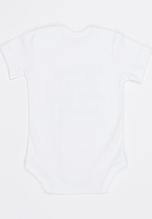 Funky Shop - Slogan Baby Grow White
