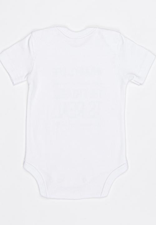 Funky Shop - Slogan Baby Grow White