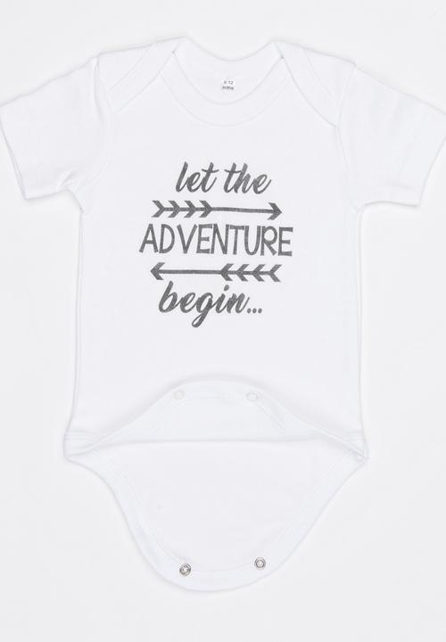 Funky Shop - Slogan Baby Grow White