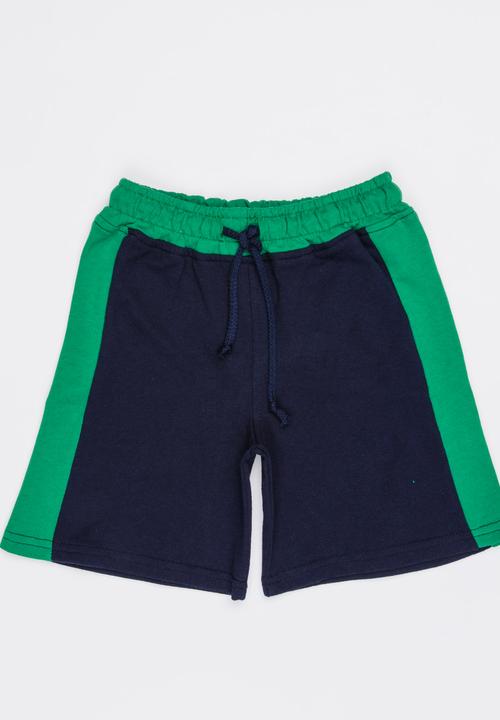 Twin Clothing - Boys Unbrushed Fleece Shorts Multi-colour