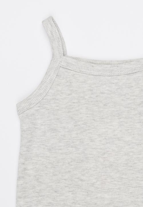 Pop Candy - Strappy Cami Grey Melange