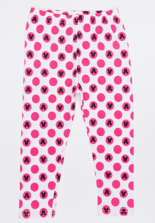 Pop Candy - Printed Polka Dot Leggings White