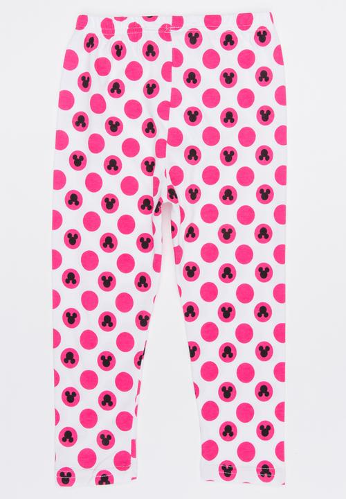Pop Candy - Printed Polka Dot Leggings White