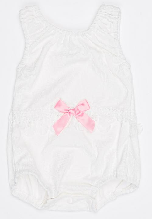Pop Candy - Lace Romper White