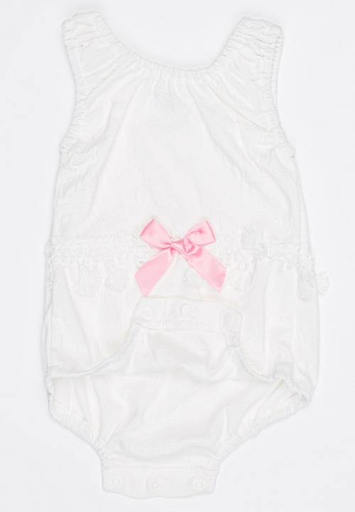 Pop Candy - Lace Romper White