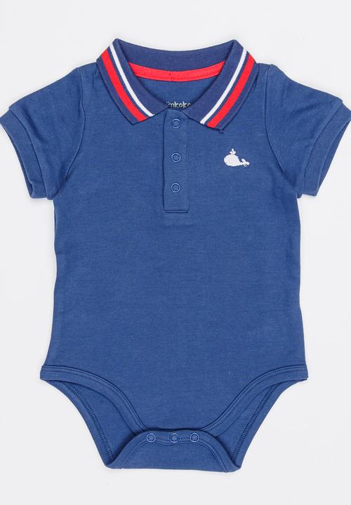 Pop Candy - Polo Bodysuit Blue