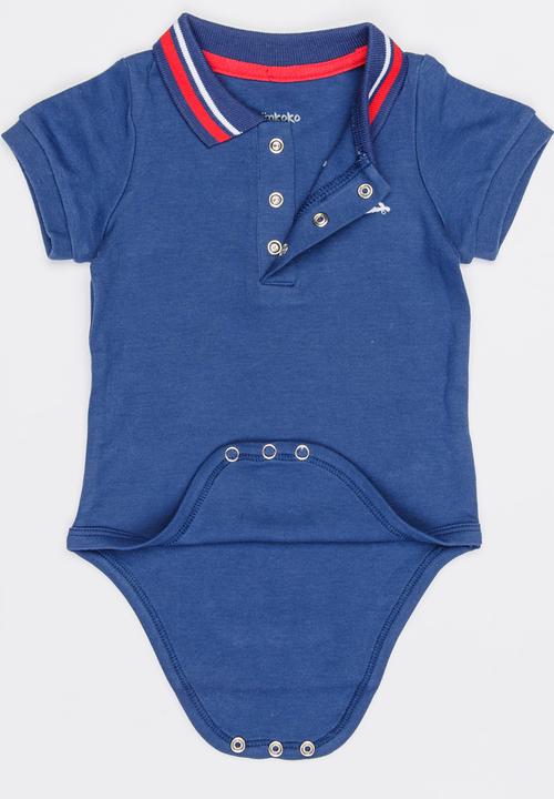 Pop Candy - Polo Bodysuit Blue