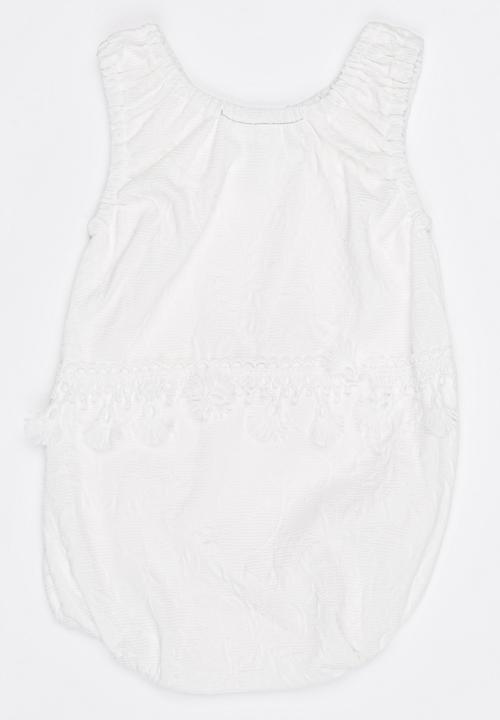 Pop Candy - Lace Romper White