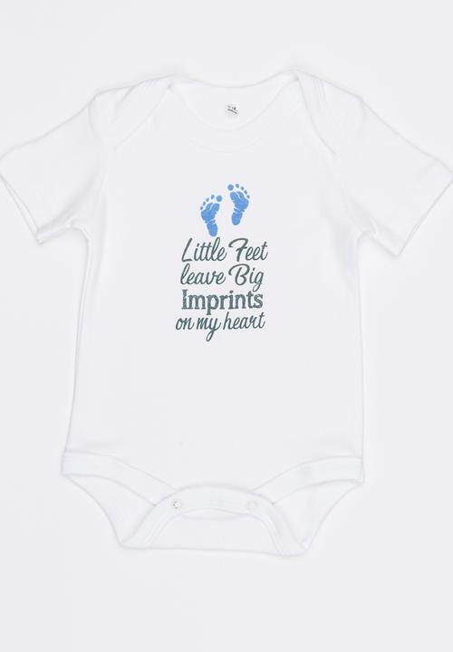 Funky Shop - Slogan Baby Grow White